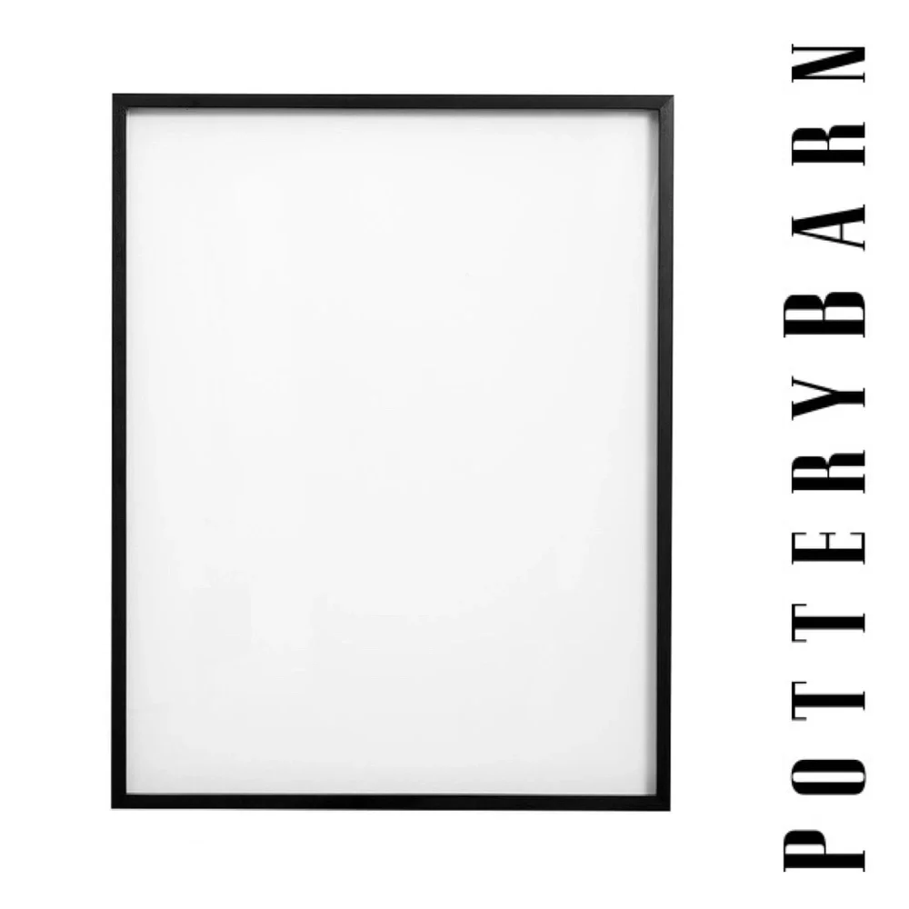 NWT POTTERY BARN FLOATING WOOD GLASS GALLERY FRAME in ESPRESSO COLOR